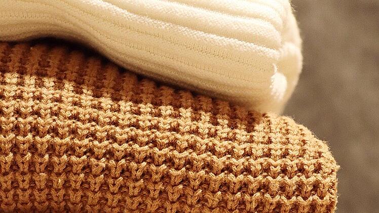 Kleidermotten legen ihre Larven gerne in Pullovern ab.