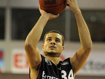 Kyle Weems: Der 1,98 Meter große US-Amerikaner war in den Play-offs der vergangenen Saison mit 20,2 Punkten im Schnitt bester Spieler bei den Telekom Baskets Bonn. Foto: Peter A. Mularczyk