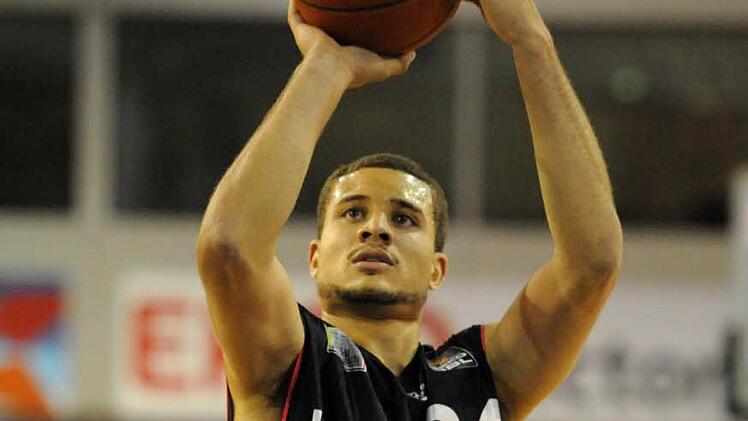 Kyle Weems: Der 1,98 Meter große US-Amerikaner war in den Play-offs der vergangenen Saison mit 20,2 Punkten im Schnitt bester Spieler bei den Telekom Baskets Bonn. Foto: Peter A. Mularczyk