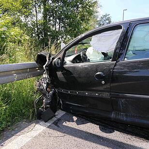 Promillefahrt endet im Krankenhaus