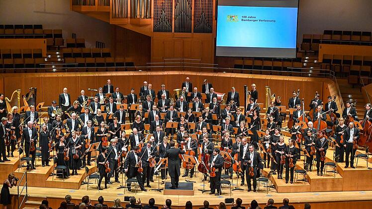 Festakt "100 Jahre Bamberger Verfassung" in der Konzert- und Kongresshalle am 24. Juli 2019. Foto: Ronald Rinklef