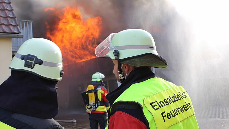 Feuerwehreinsatz wegen Brand in Thurn
