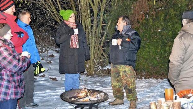 Die Mitglieder der Vereins verstehen es zu feiern; auch bei Eis und Schnee.  Foto: privat