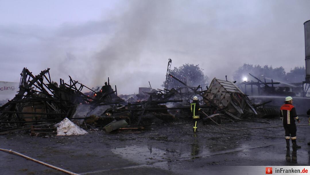 Hoher Sachschaden bei Scheunenbrand in Knetzgau