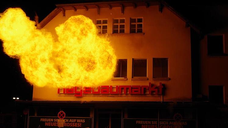 Die Großübung der Kronacher Feuerwehr.  Foto: Veronika Schadeck