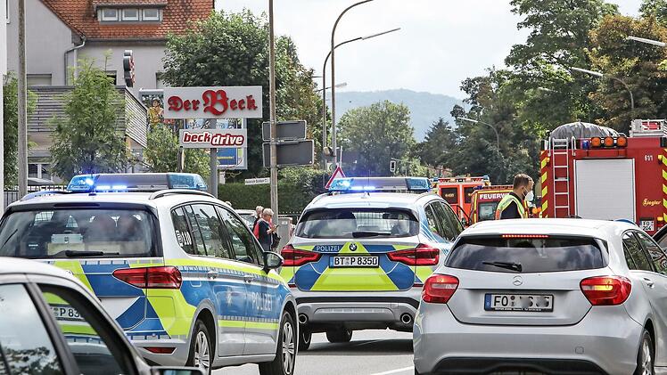 In der Baustelle in der Bayreuther Stra&szlig;e geschah der Unfall.