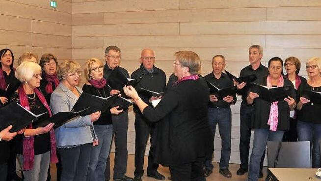 Der Gesangverein Eintracht Wonfurt unter der Leitung von Waltraud Hellwig eröffnete die Sängergruppentagung in Wonfurt mit zwei Liedern. Dem Verein gehört ein gemischter Chor, ein Projektchor und ein Kinderchor an und der Jugendchor ist seit heuer selbständig.  Fotos: Ulrike Langer