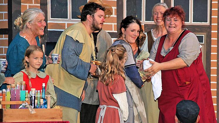 Szene aus "Der Medicus vom Orient" in Poppenlauer. Dieter Britz