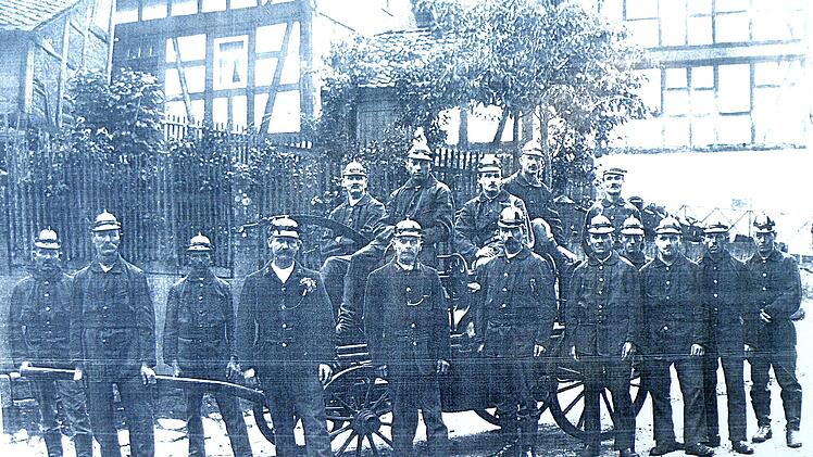 Erstmals findet 1875 eine Übung der freiwilligen Feuerwehren in Lichtenfels statt. Foto: Archiv