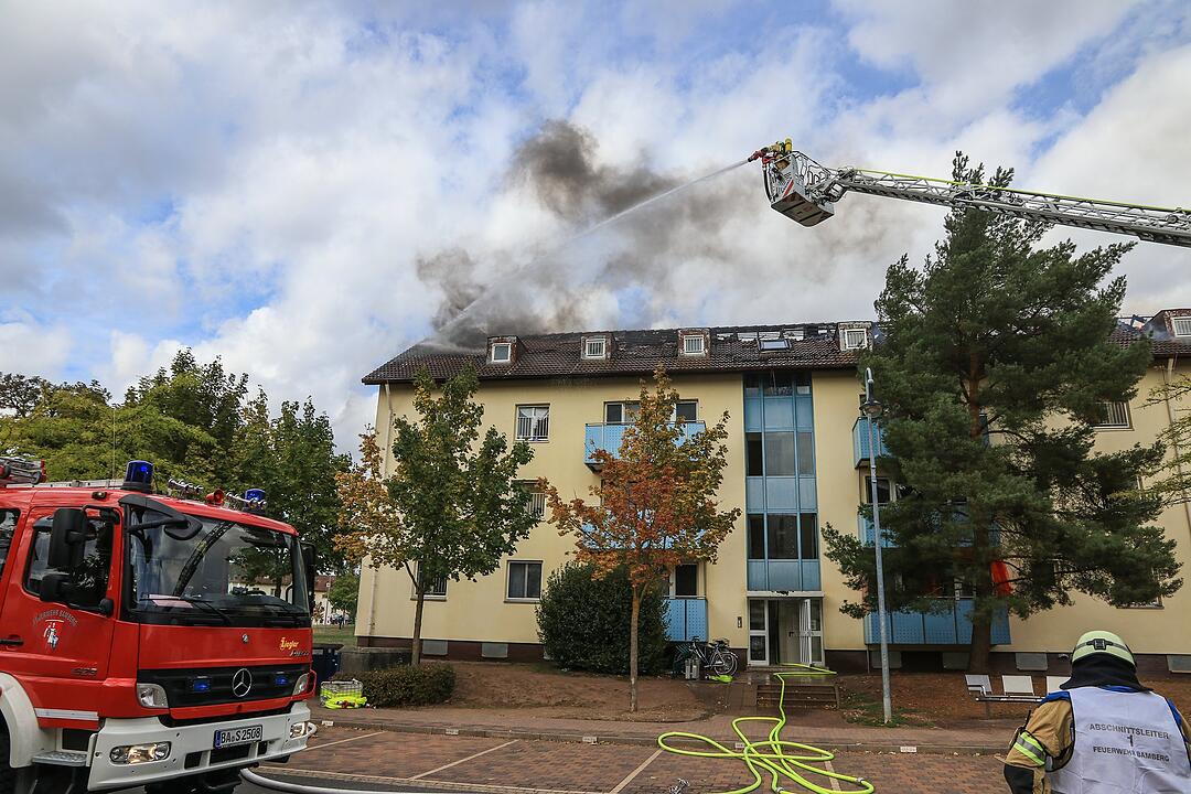 Großbrand im ANKER-Zentrum Bamberg
