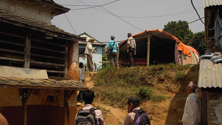 Nepal nach den Erdbeben  Foto: Nepalhilfe Kulmbach