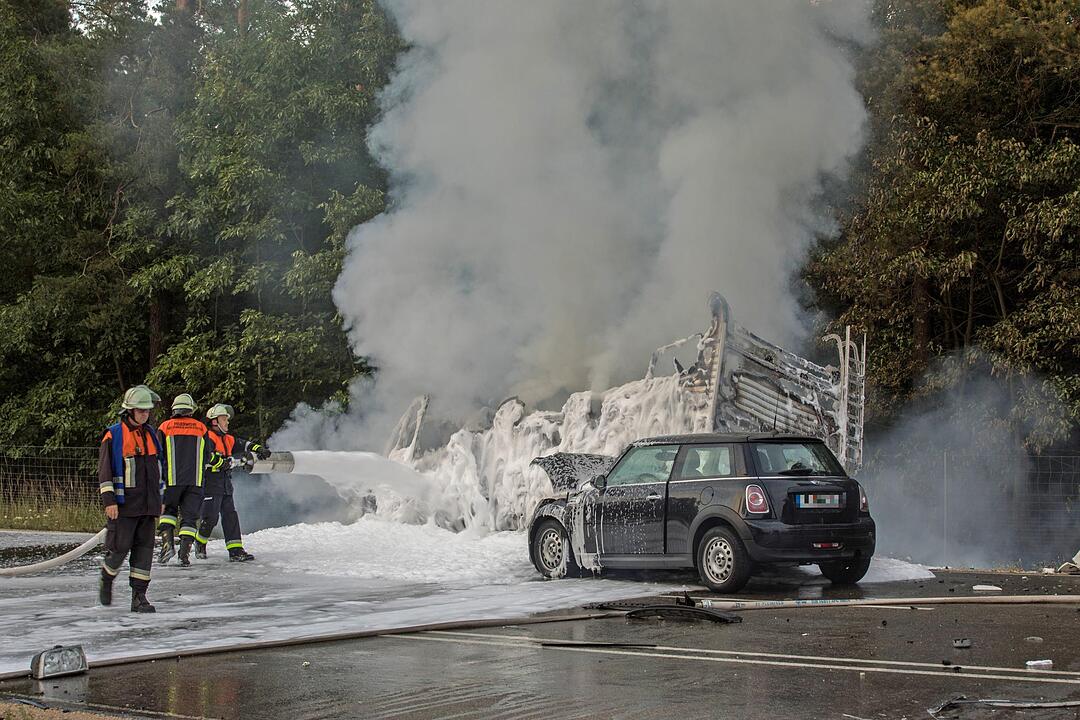 Schwerer Unfall bei Pleinfeld im Kreis Weißenburg-Gunzenhausen