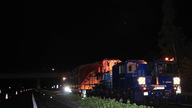 Schwertransporter Bamberg am 5. Mai 2015 Foto: Ferdinand Merzbach