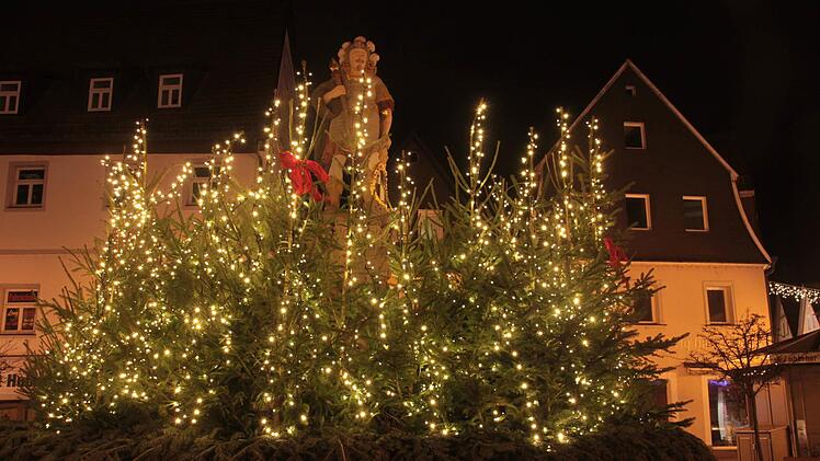 Weihnachtlicher Lichterglanz in Kulmbach Foto: Jürgen Gärtner