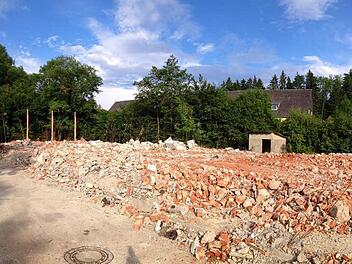 Abriss der ehemaligen Rhönkaserne. Foto: Sebastian Schmitt-Matthea