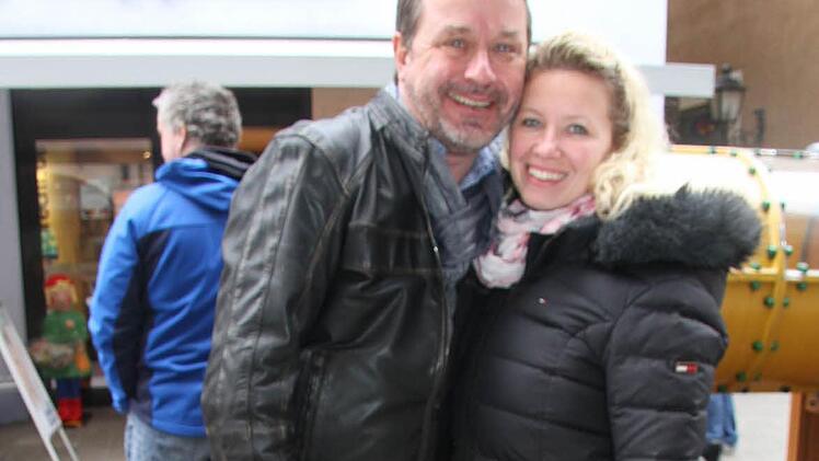 Rainer und Verena Weiß aus Bayreuth gefiel der Bummel in Kulmbach. Foto: Sonny Adam
