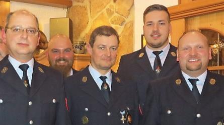 Das Vorstandsteam (v.l.): Bernhard Weidner, Simon Hümmer, Markus Weidner, Johannes Hellmuth und Markus Engert