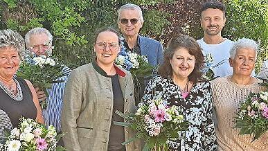 Unser Foto zeigt (von links): Susanne Bott, Christine Baumüller, Sylka Klöffel, Lorenz Kleinhenz, Dorothea Deeg, Stefan Lueger, Dr. Simone Tögel, Armin Wörtmann, Laurinda Figueiredo Pereira, Julia Pesce, Ulrike Baus und Jadwiga Deeg.