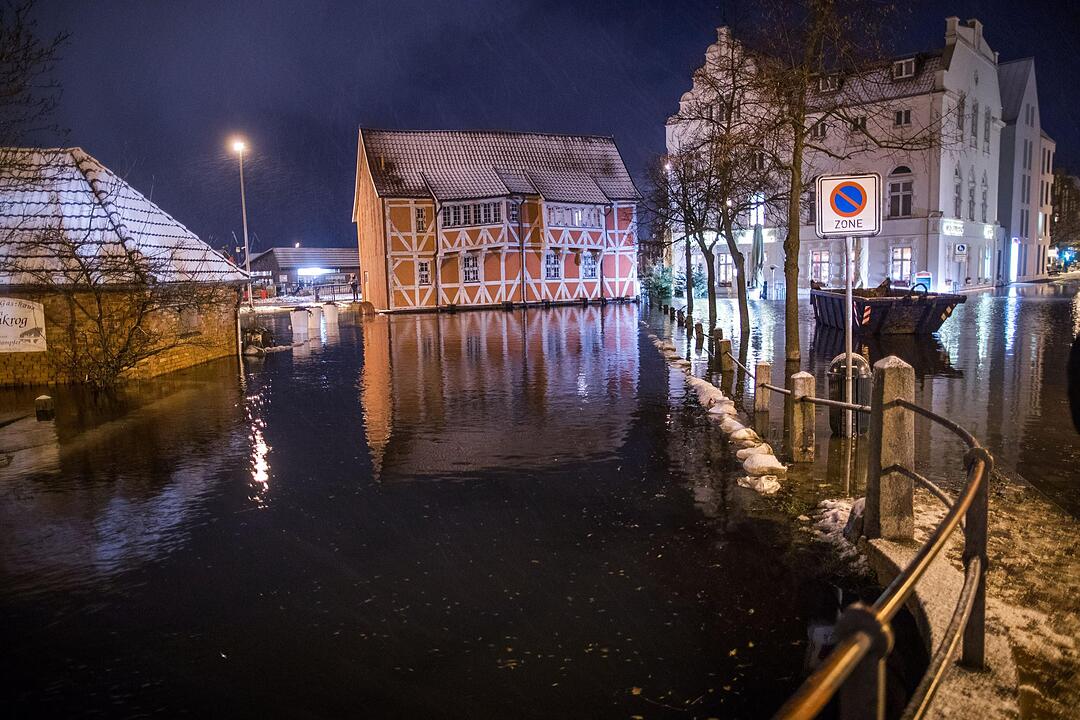 Sturmflut an Ostseeküste
