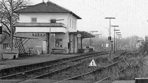 Eberns Bahnhof in neuerer Zeit.