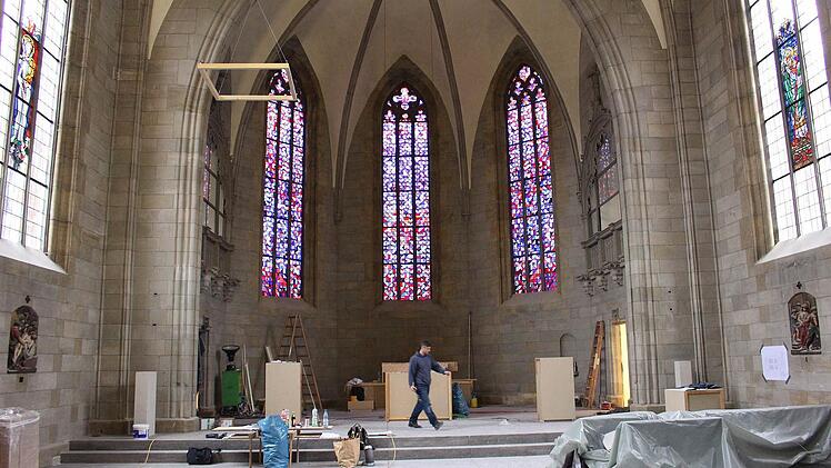 Endspurt bei der Generalsanierung von St. AugustinFoto: Ulrike Nauer