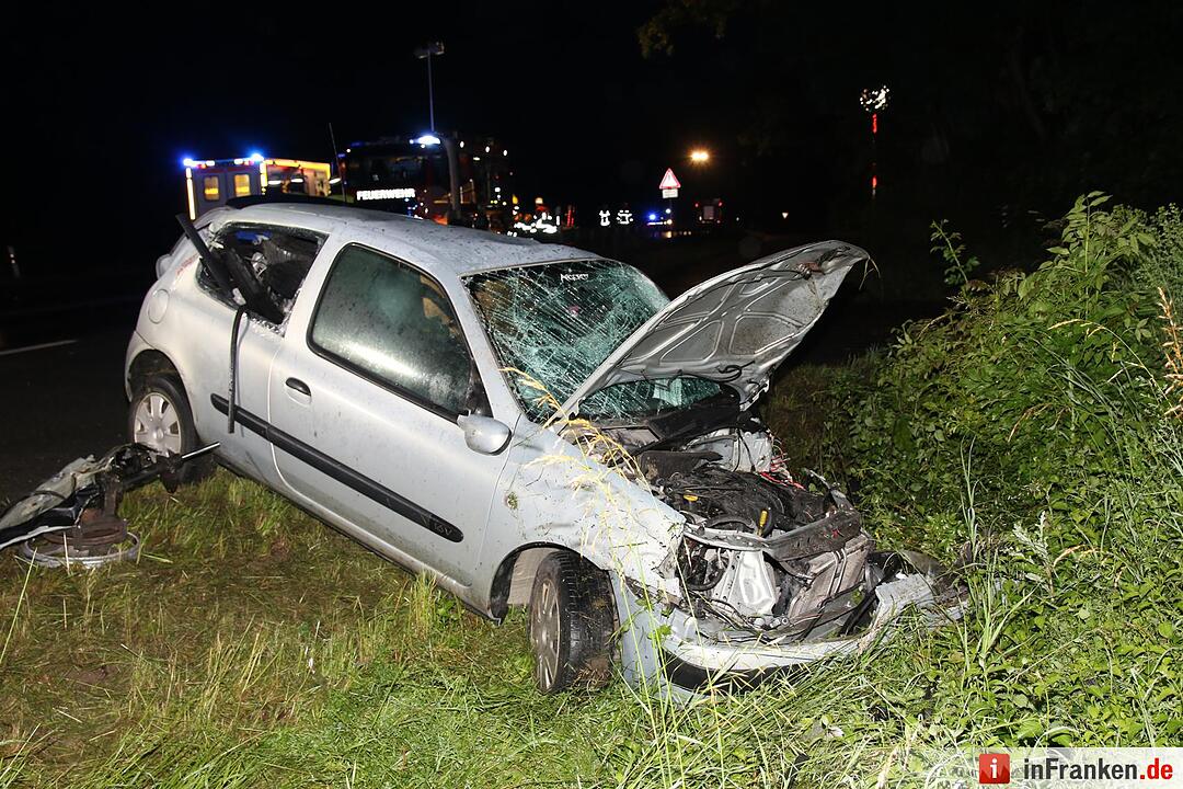 Schwerer Unfall auf B4 im Landkreis Coburg