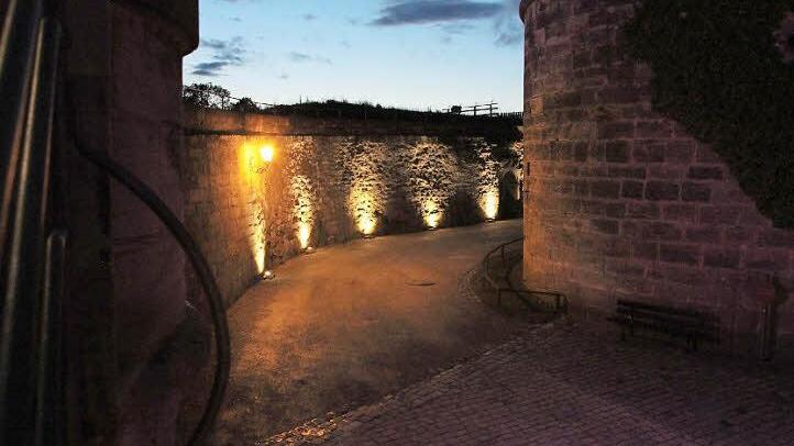 Blick von der Bastion Marie zum Wallgraben  Foto: Friedwald Schedel