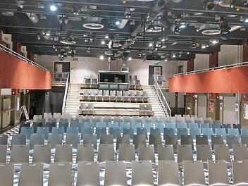 Der Saal des E-Werks wird mindestens vier Wochen lang leer bleiben. Foto: Lorena Seipp