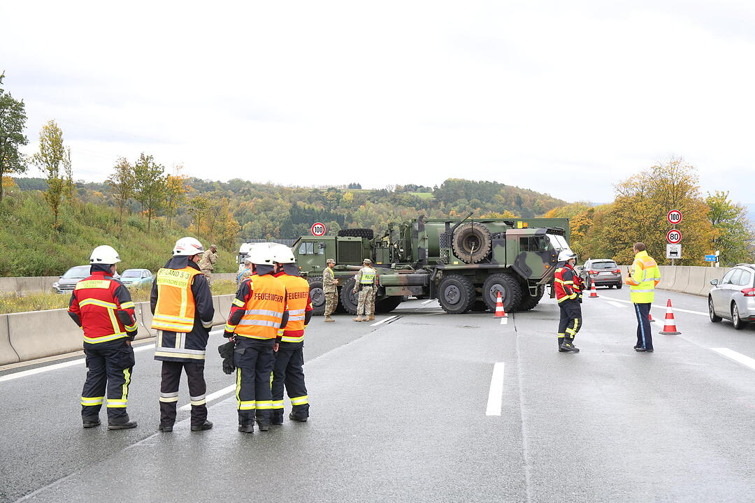Unfall auf der A9 in Oberfranken