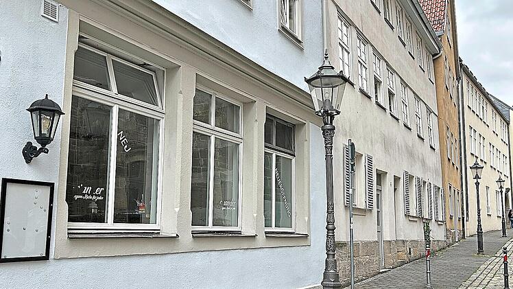 Am Kirchhof in Coburg l&auml;uft der Umbau f&uuml;r das neue italienische Restaurant &bdquo;Anema e core&ldquo;.