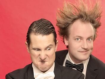 Das aus dem Frohnlacher Fasching bekannte Duo Streckenbach & Köhler bewirbt sich heute im Bayerischen Fernsehen in der Finalrunde um den Titel der fränkischen Supernarren. Foto: privat