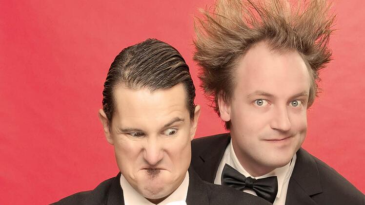 Das aus dem Frohnlacher Fasching bekannte Duo Streckenbach & Köhler bewirbt sich heute im Bayerischen Fernsehen in der Finalrunde um den Titel der fränkischen Supernarren. Foto: privat