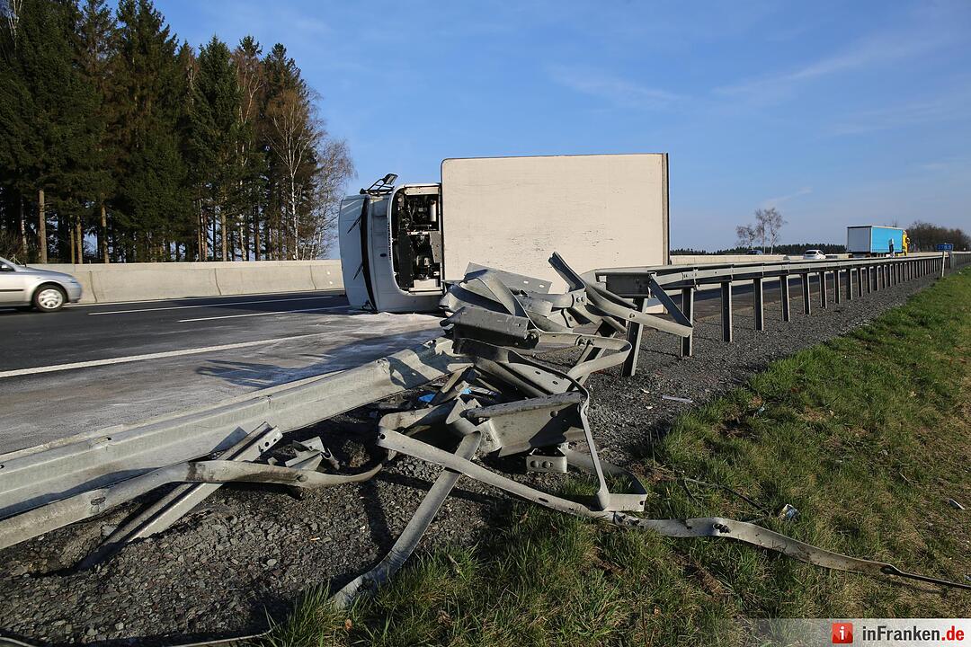 Unfall auf der A9 bei Gefrees