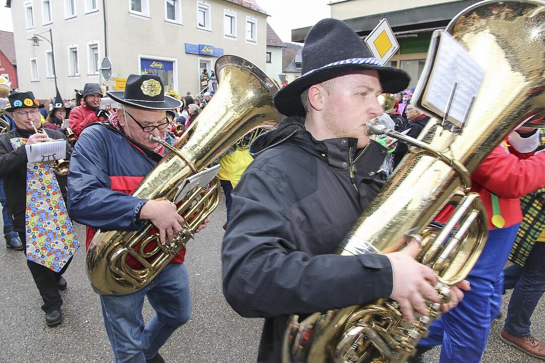 Großer Faschingsumzug  zum Stadtsteinacher Marktplatz