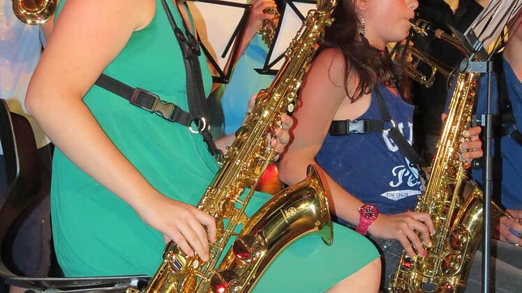Unterstufen-Big Band der Klassen 5 bis 7.