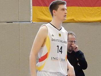 Moritz Sanders vom TSV Breiteng&uuml;&szlig;bach hatte sich mit der U18-Nationalmannschaft auf die EM vorbereitet. Das Turnier in der T&uuml;rkei wurde nun auf unbestimmte Zeit verschoben.  Foto: Udo Schilling