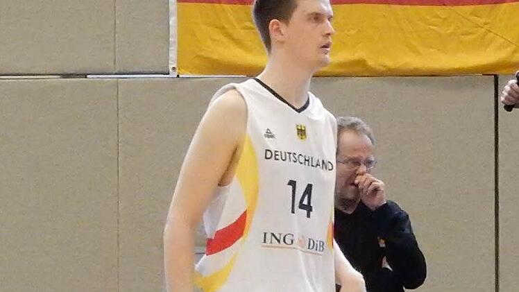 Moritz Sanders vom TSV Breiteng&uuml;&szlig;bach hatte sich mit der U18-Nationalmannschaft auf die EM vorbereitet. Das Turnier in der T&uuml;rkei wurde nun auf unbestimmte Zeit verschoben.  Foto: Udo Schilling