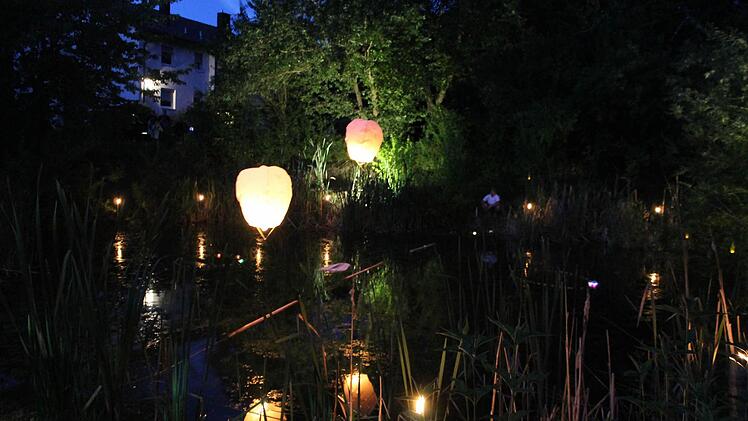 Romantisches Ambiente gab es beim "See in Flammen".