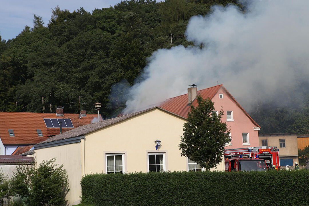 Herpersdorf bei Ansbach: Scheune abgebrannt