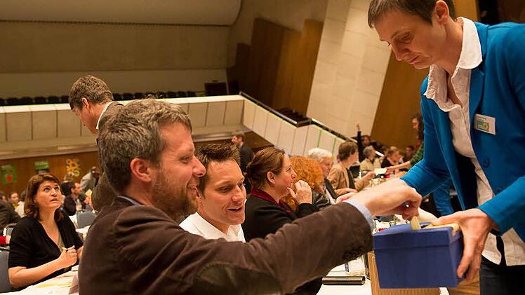 Dieter Janecek, (links), Landesvorsitzender der Grünen in Bayern. Fotos: Tobias Köpplinger