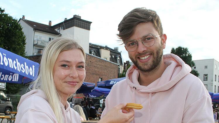 Carolin Süß und Philipp Dück haben sich einen schönen Abend auf dem Festival gemacht.