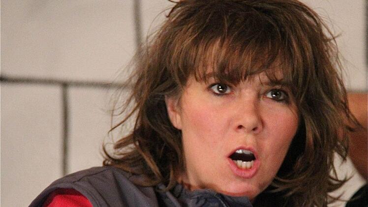 Martina Lotze gab ihr Debüt beim FC-Theater. Sie stand früher schon in Machtilshausen auf der Bühne