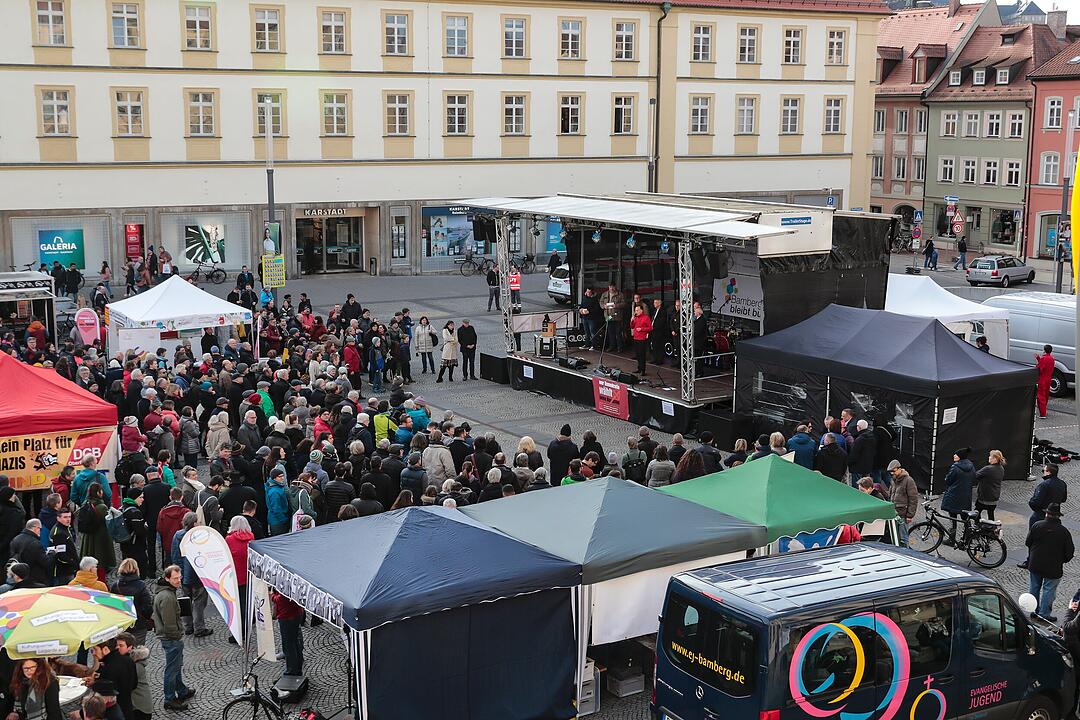 Fest der Demokratie, III. Weg und Anti-Nazi-Demonstrationen in Bamberg