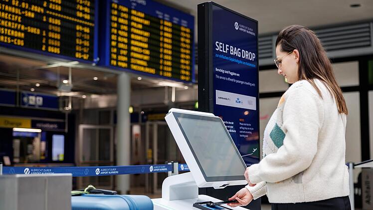 Passagiere können Gepäck am Flughafen Nürnberg selber aufgeben