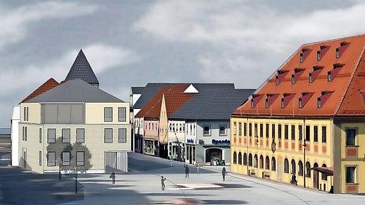 Der Neubau Marktplatz 2 in der Perspektive vom Oberen Tor. Foto: Andreas Welz