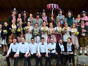 Die Oberbacher Kirmespaare des Jahres 2018. Evelyn Schneider