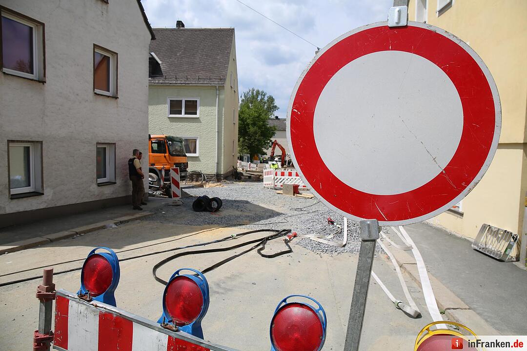 Gasaustritt in Rehau