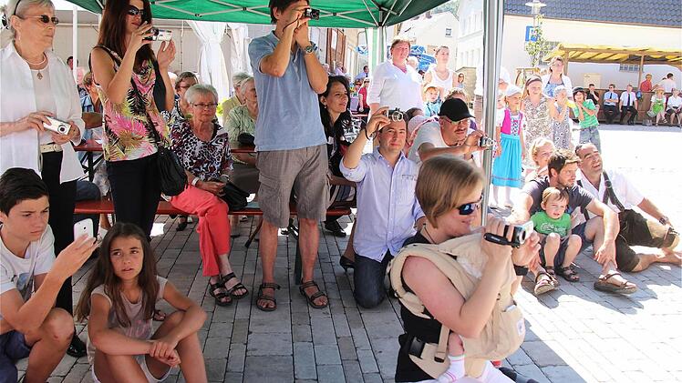 Begeisterte Zuschauer.