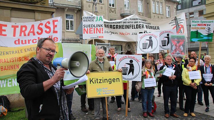 Eindrücke von der Anti-Südlink-Demo. Foto: Ralf Ruppert