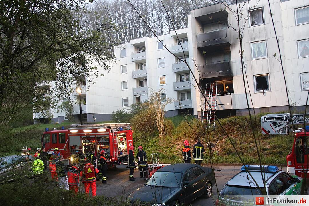 Brand in Mehrfamilienhaus in Coburg